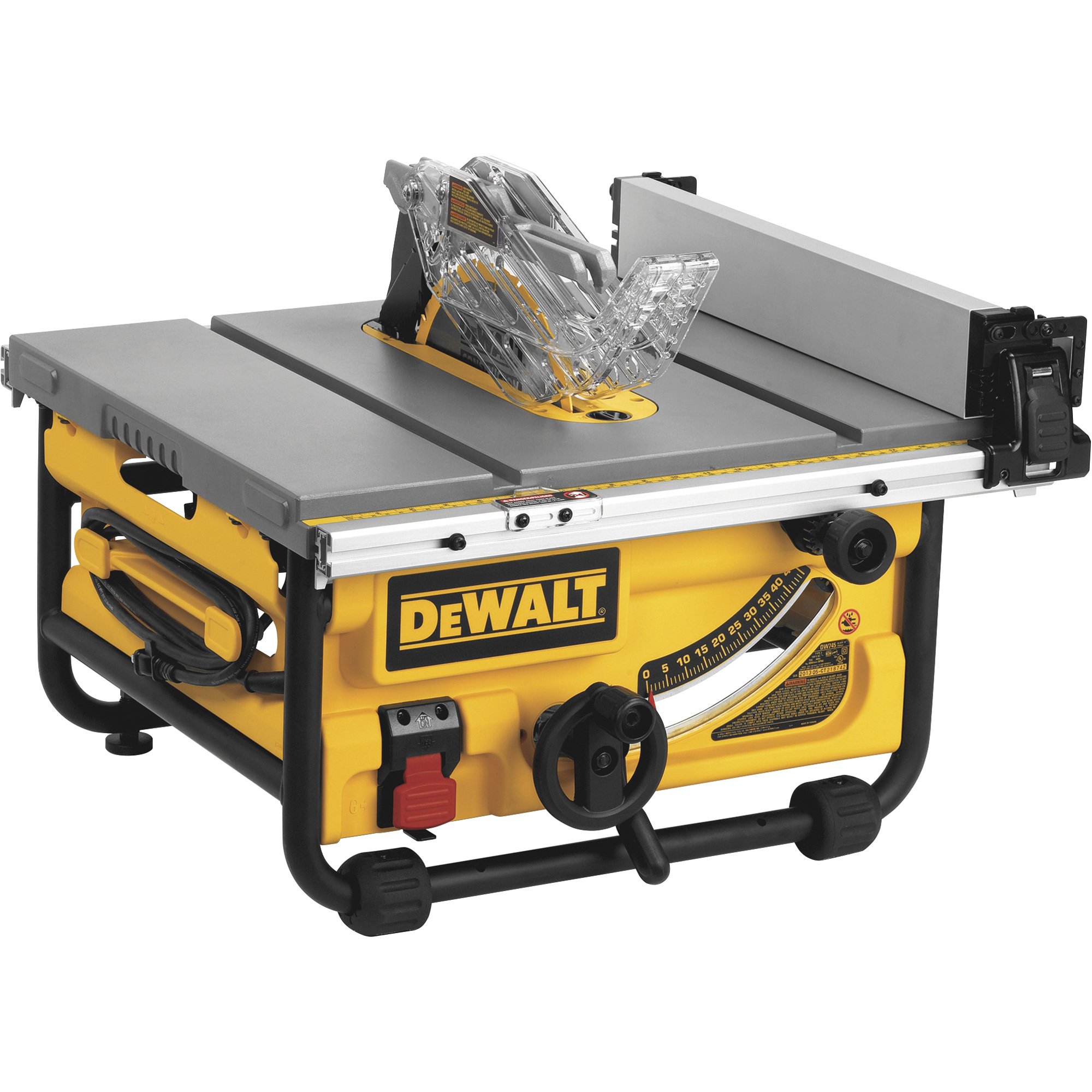 DEWALT 10in. Jobsite Table Saw with Site-Pro Modular Guarding System — 24in. Rip Capacity, Model# DWE7480